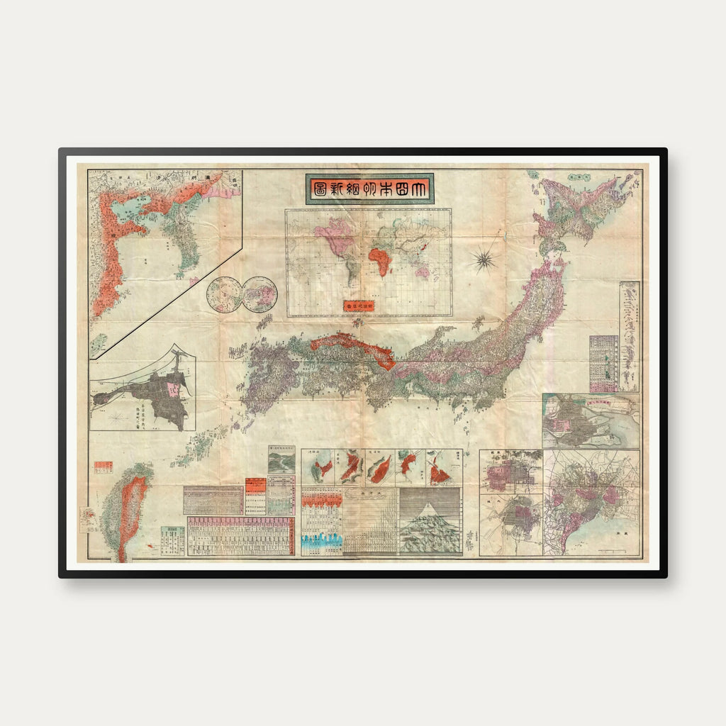 Imperial Japan 1895 - verdenskort – billede 1