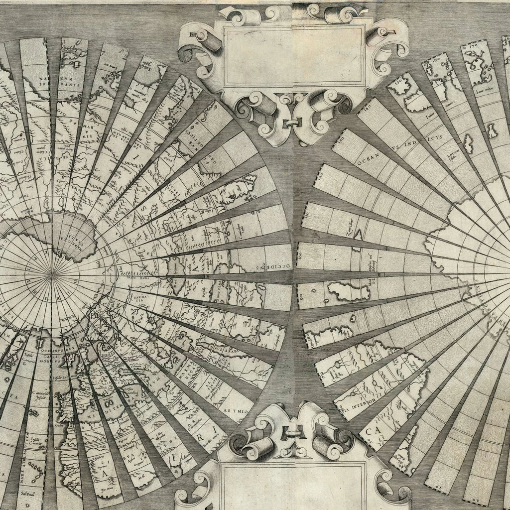 Floriano verdenskort 1650 - 87×50 cm – billede 4