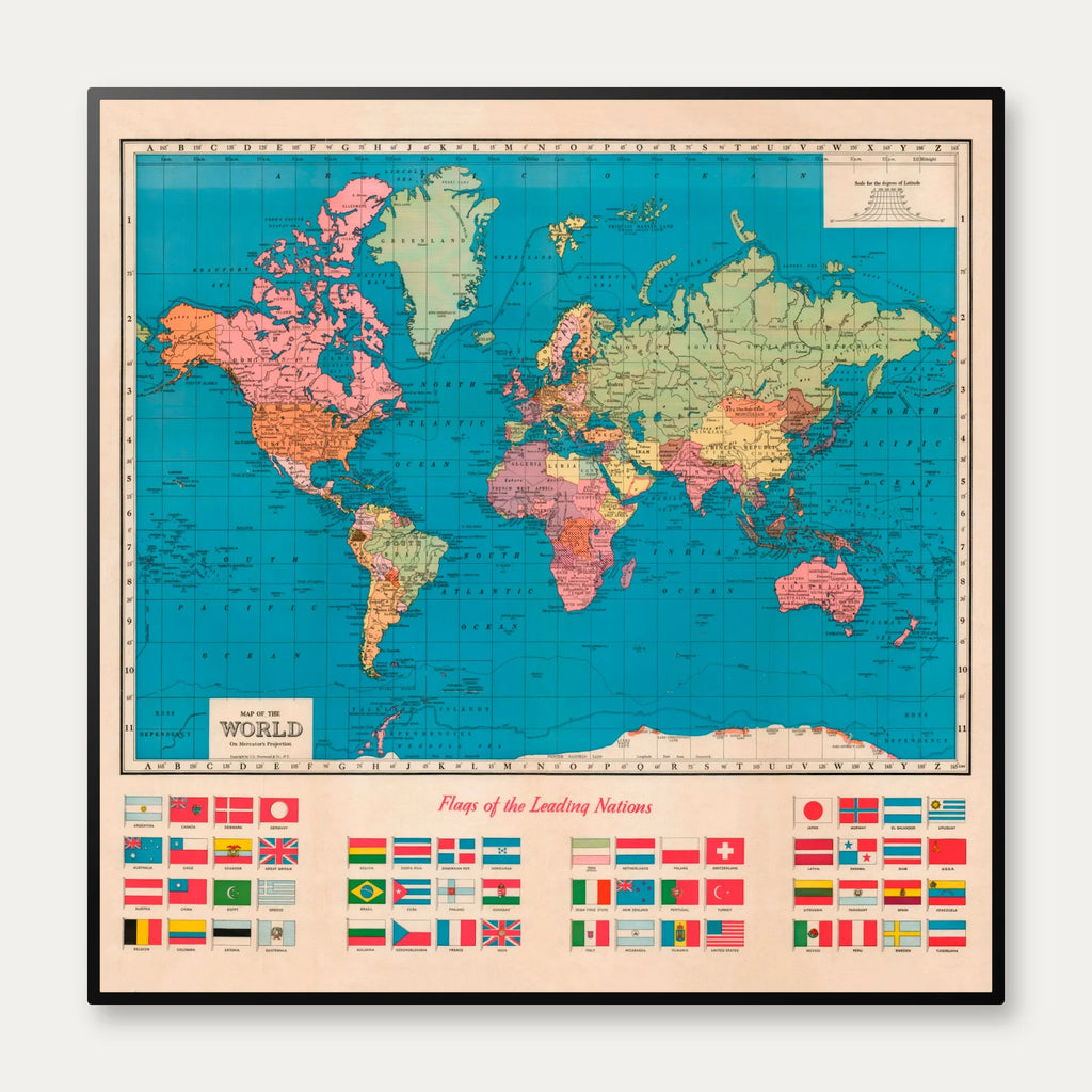 Flags of Nations - Verdenskort – billede 1