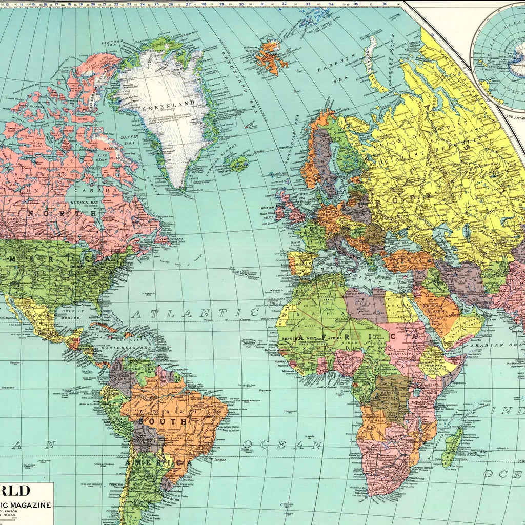 National Geographic 1932 - Verdenskort – billede 4