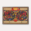 Shurtleff's Stjernekort 1930 - Astronomi - 70×47 cm – billede 1