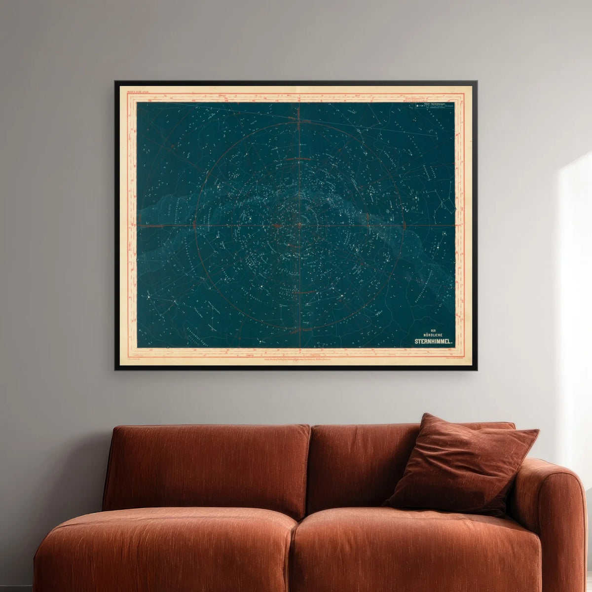 Den nordlige himmel 1870 - 63×50 cm – billede 2