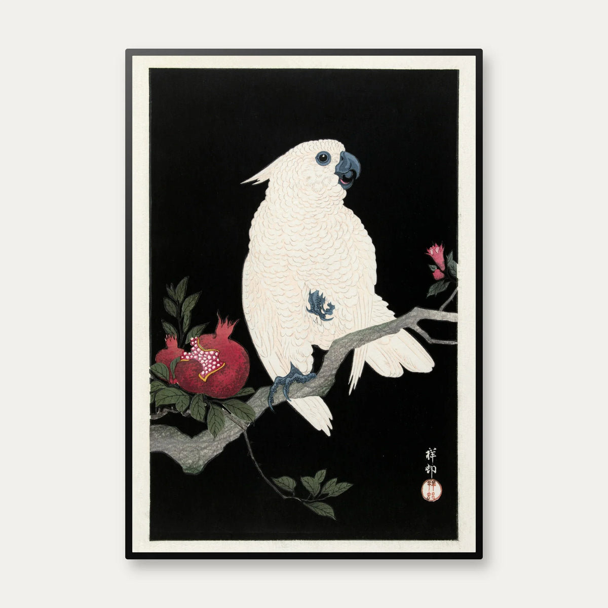 Kakedue og granatæble 1930 - Japansk plakat – billede 1