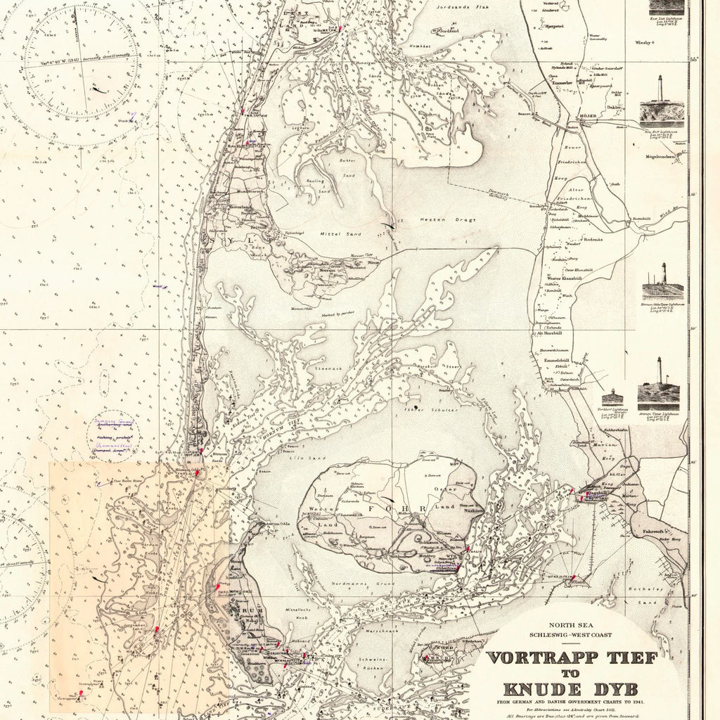 Knyde Dyb 1911 - Søkort – billede 4