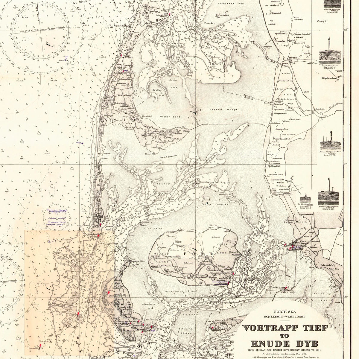Knyde Dyb 1911 - Søkort – billede 4