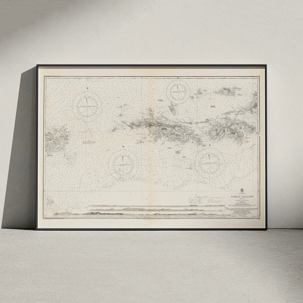 Virgin Islands 1856 - Søkort – billede 3
