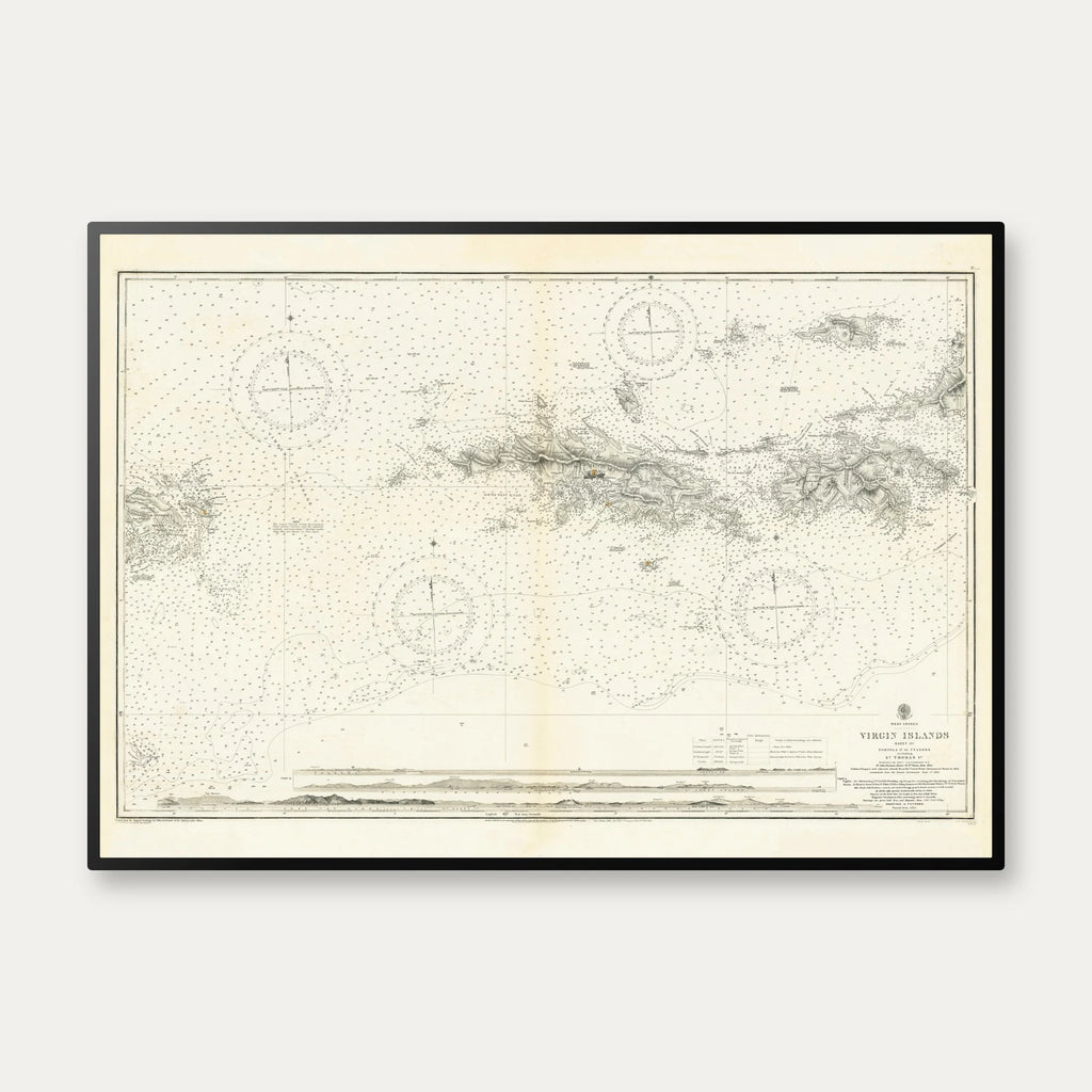 Virgin Islands 1856 - Søkort – billede 1