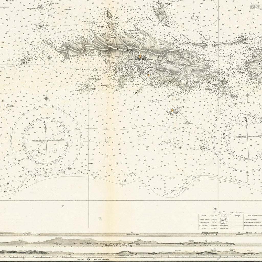 Virgin Islands 1856 - Søkort – billede 4
