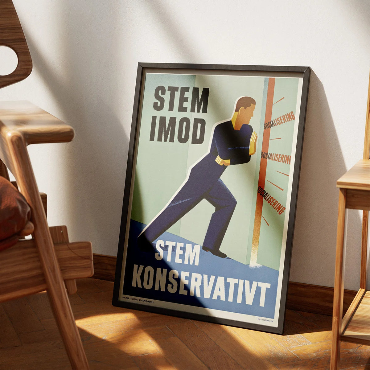 Konservativ valgplakat - Politisk plakat – billede 3