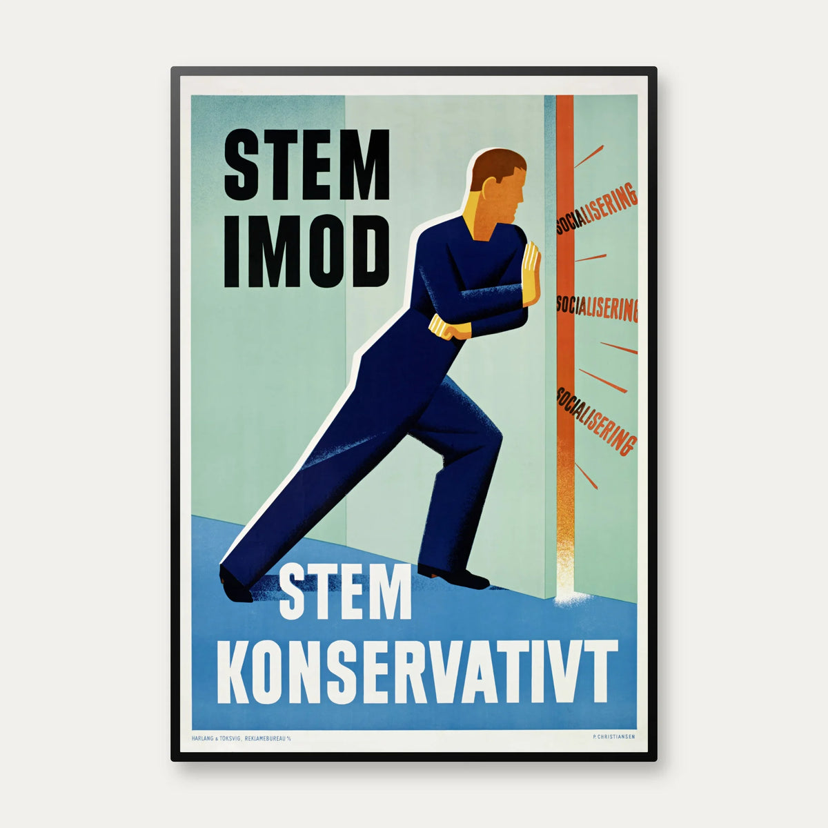 Konservativ valgplakat - Politisk plakat – billede 1
