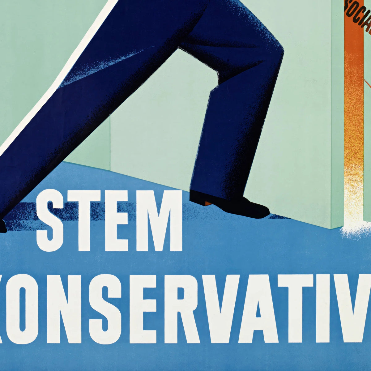 Konservativ valgplakat - Politisk plakat – billede 4