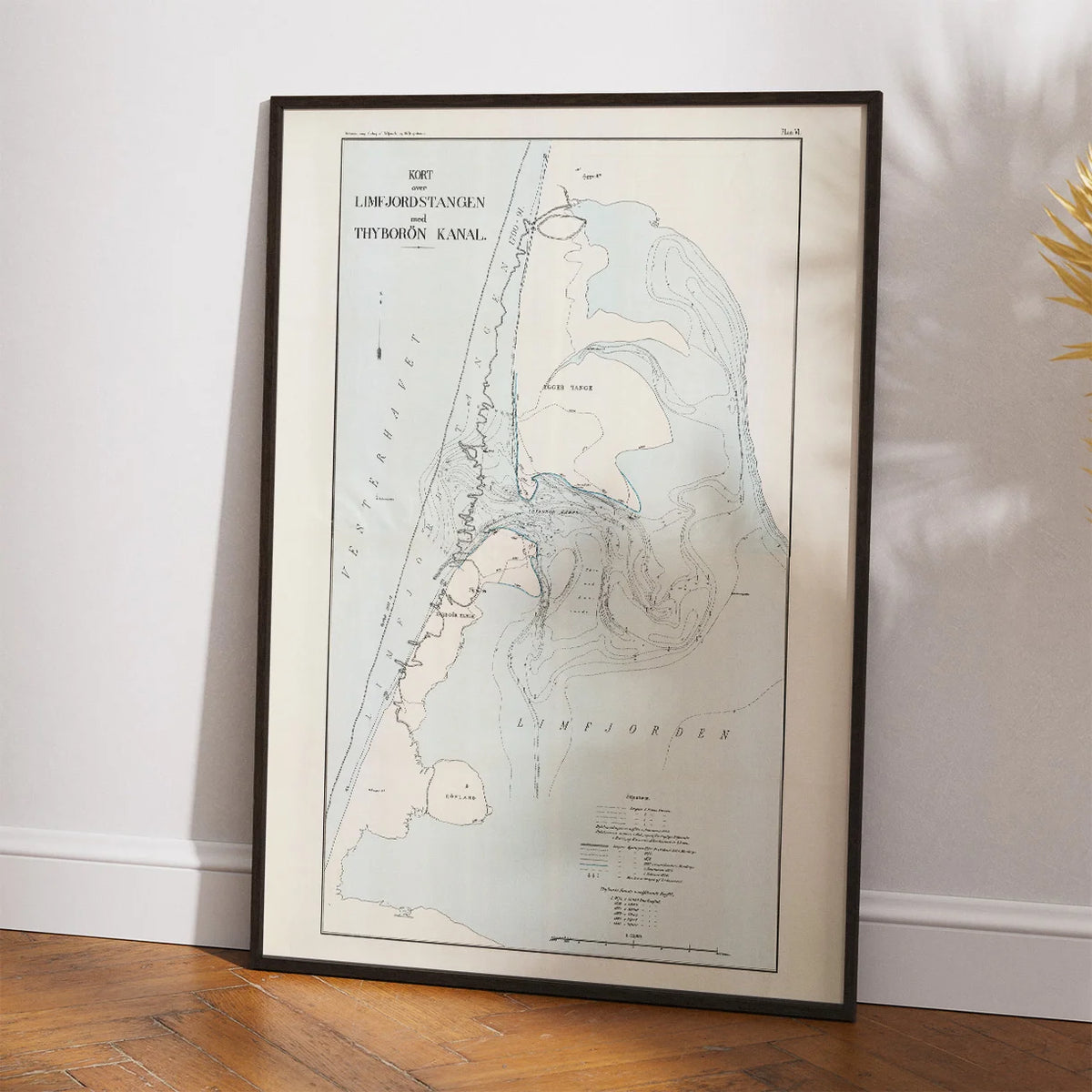 Limfjordstangen & Thyborøn Kanal 1883 - Søkort – billede 2