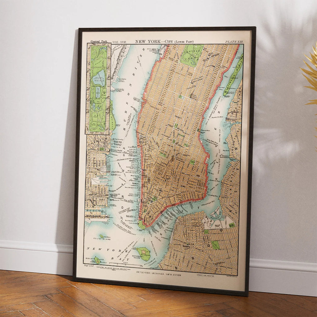 Lower Manhattan 1880 - Bykort – billede 2