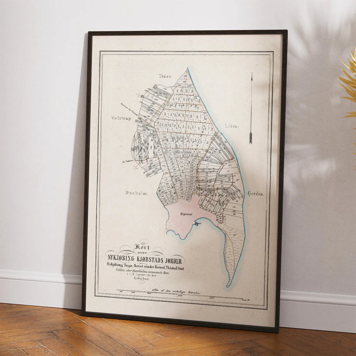 Nykøbing Mors 1870 - Matrikel- & bykort – billede 2