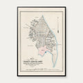 Nykøbing Mors 1870 - Matrikel- & bykort – billede 1