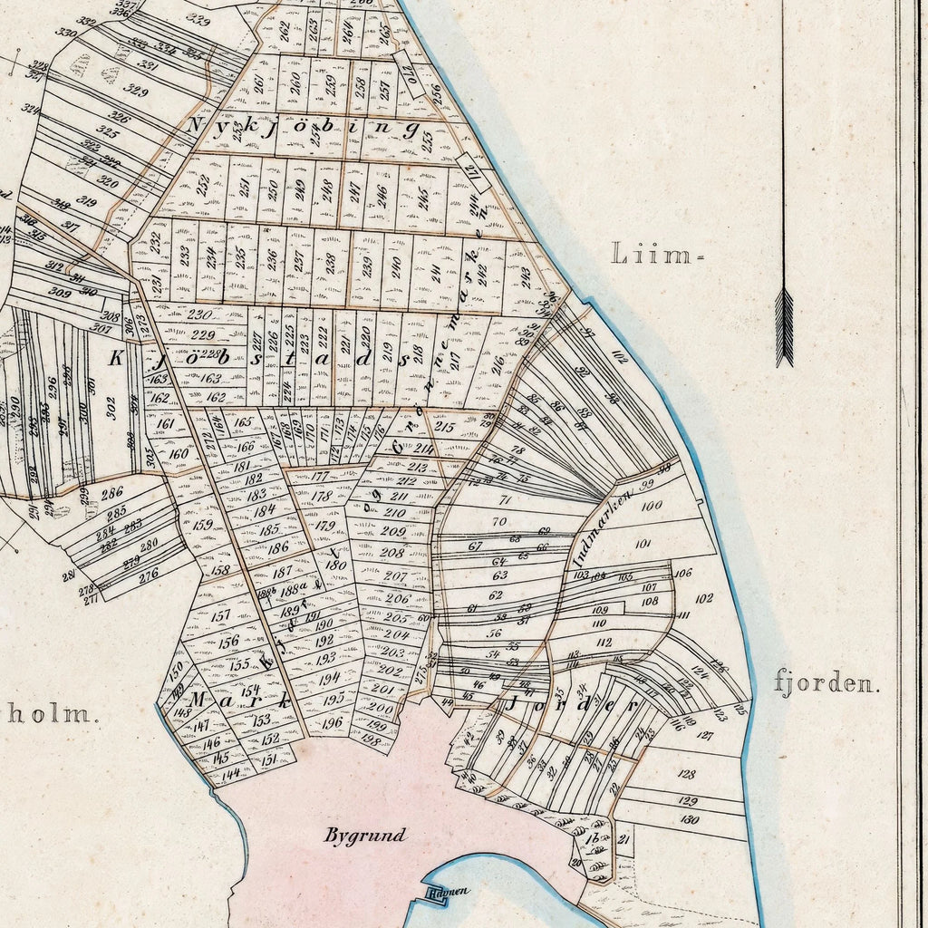 Nykøbing Mors 1870 - Matrikel- & bykort – billede 4