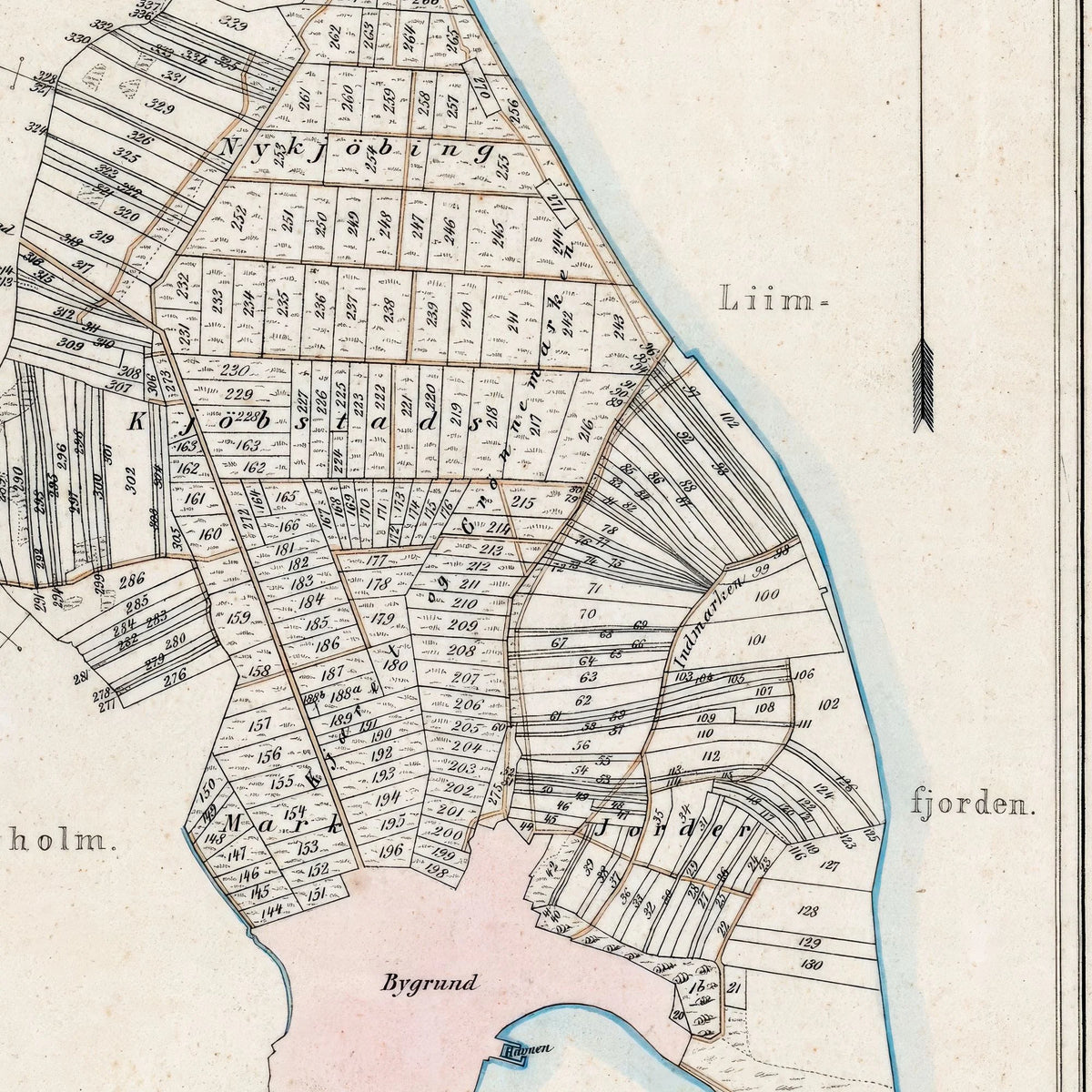 Nykøbing Mors 1870 - Matrikel- & bykort – billede 4