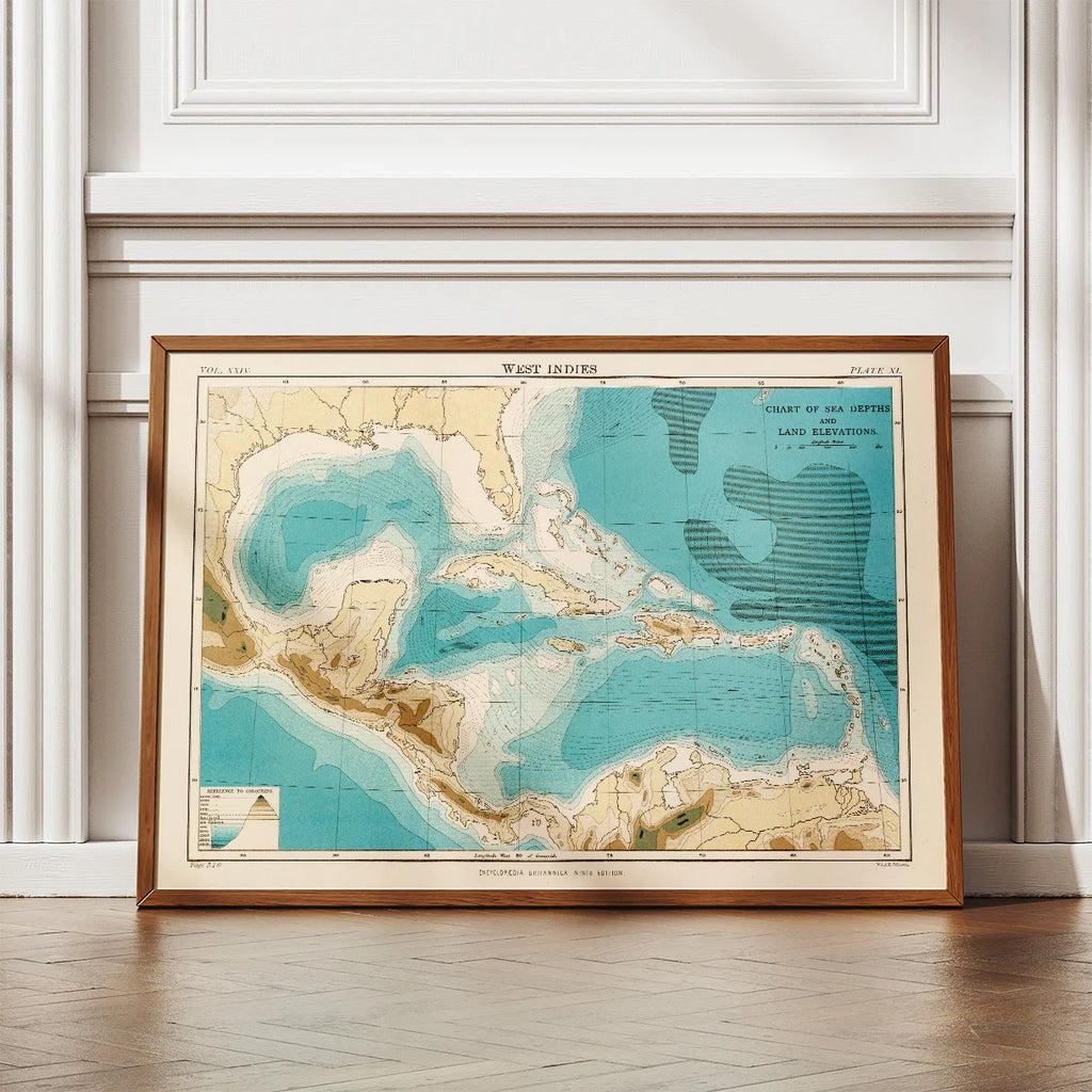 Vestindien 1880 - Topografisk kort – billede 2