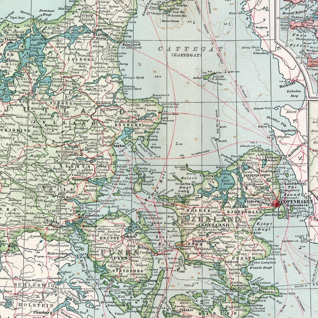 Danmark og Nordatlanten 1880 - Atlaskort – billede 4