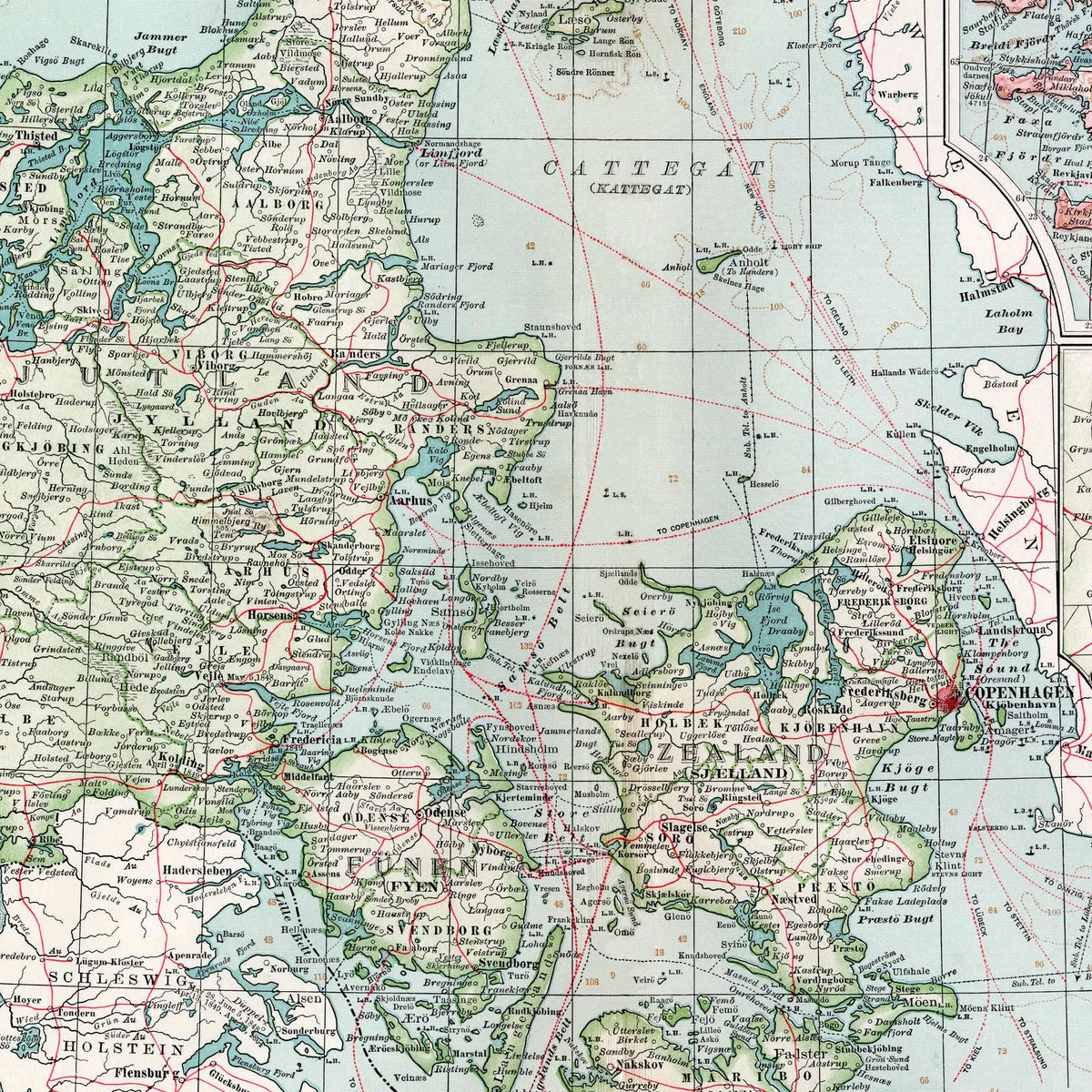Danmark og Nordatlanten 1880 - Atlaskort – billede 4
