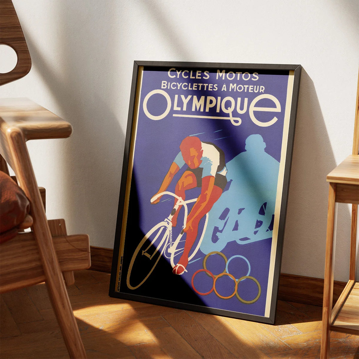 Olympique Bicycles 1931 - Reklameplakat – billede 3
