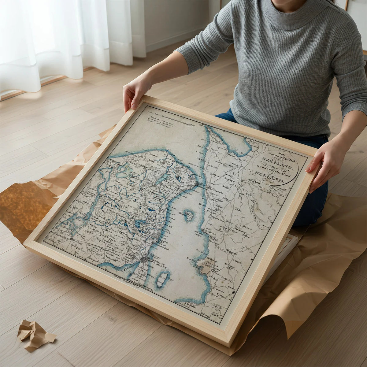 Nordøstlige Sjælland 1840 - Topografisk kort – billede 2