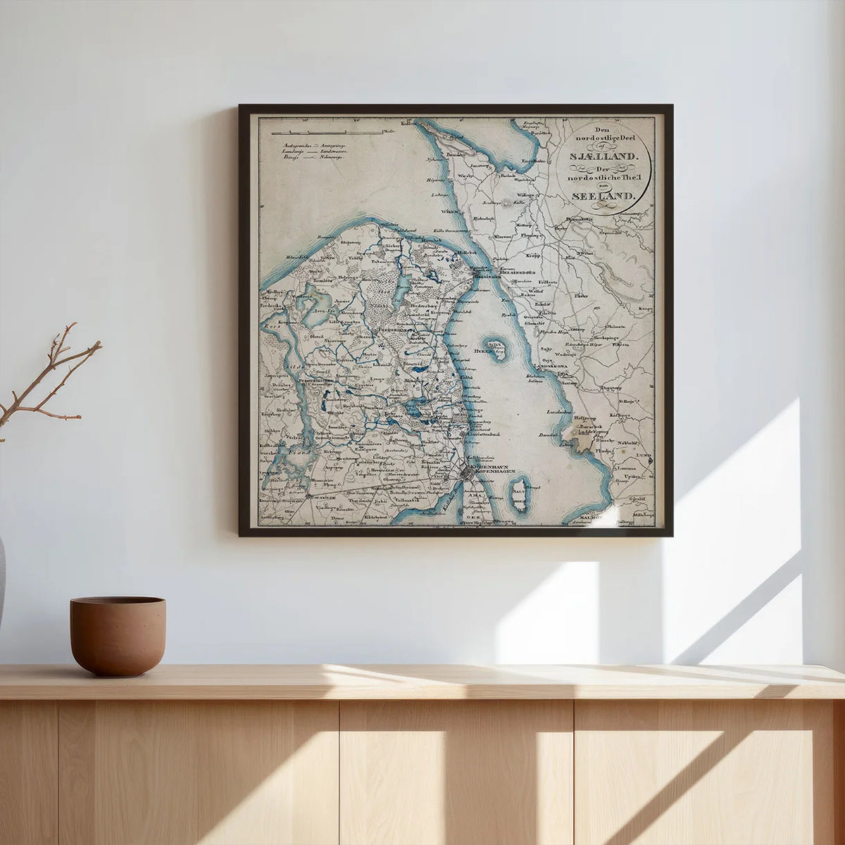 Nordøstlige Sjælland 1840 - Topografisk kort – billede 3