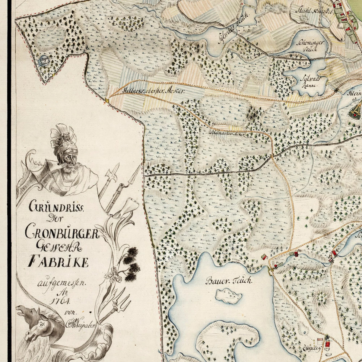 Kronborg Geværfabrik 1764 - Grundplan – billede 4