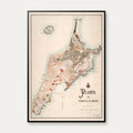 Macau 1889 - Historisk kort – billede 1