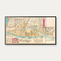 Yokohama 1870 - Bykort - 45×82 cm – billede 1
