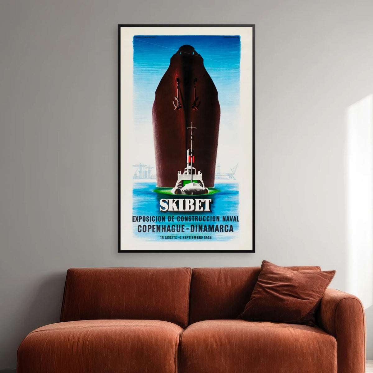 Skibet - Aage Sikker Hansen plakat - 45×75 cm – billede 2