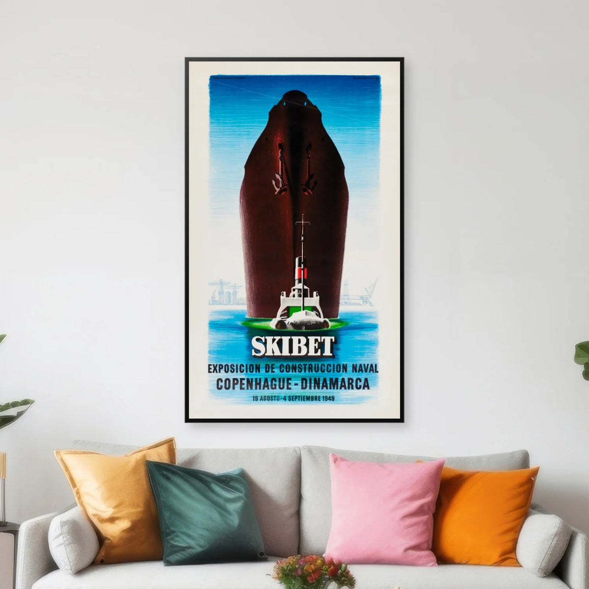 Skibet - Aage Sikker Hansen plakat - 45×75 cm – billede 3