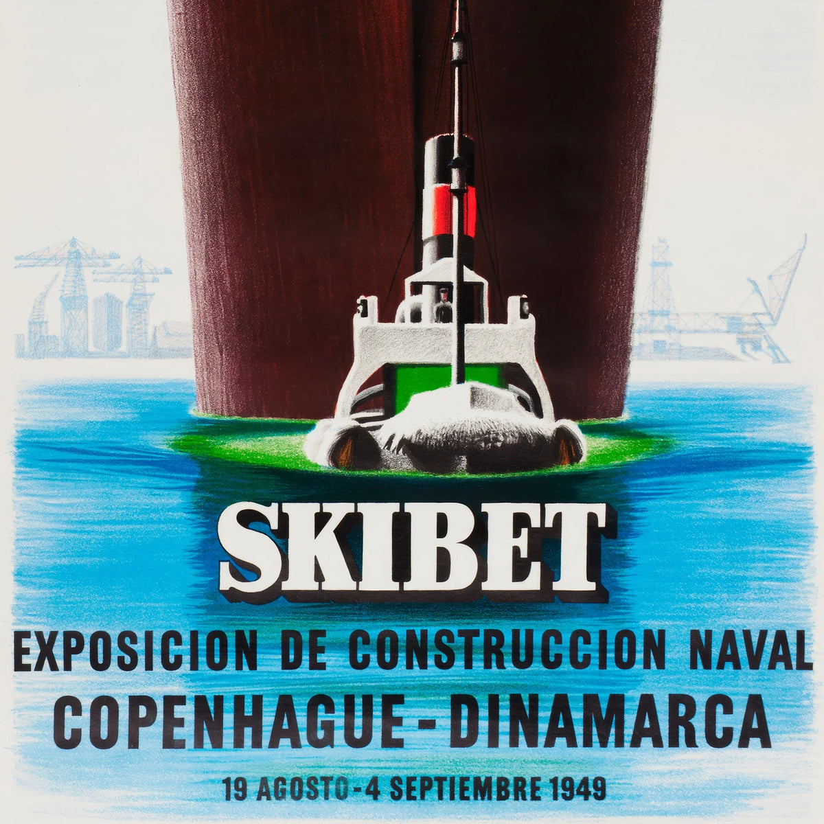 Skibet - Aage Sikker Hansen plakat - 45×75 cm – billede 4