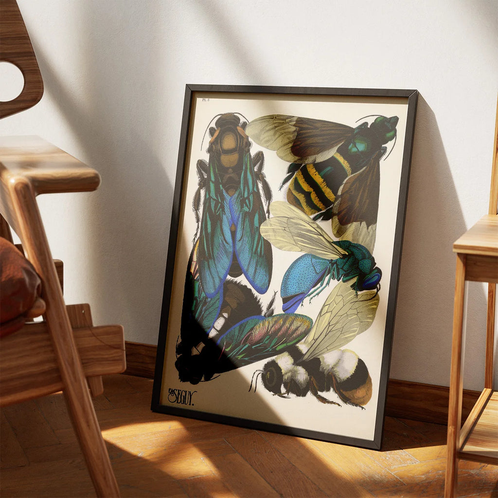 Hvepse - Insektplakat V - E.A. Seguy – billede 3