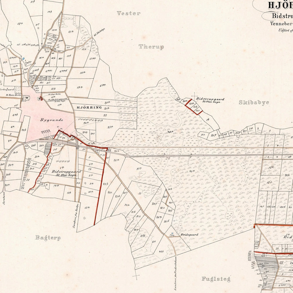 Hjørring Sogn 1870 - Matrikelkort – billede 4