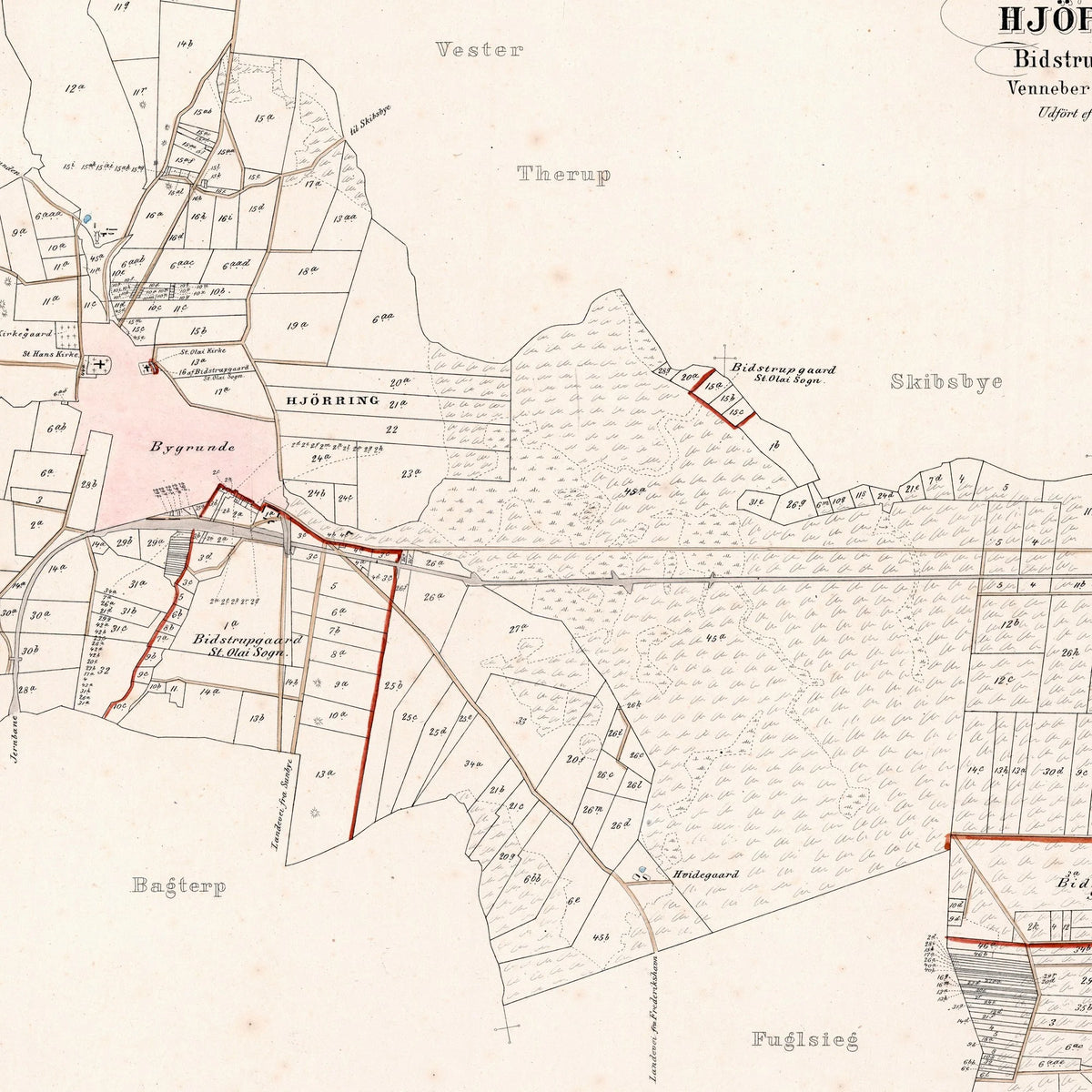 Hjørring Sogn 1870 - Matrikelkort – billede 4