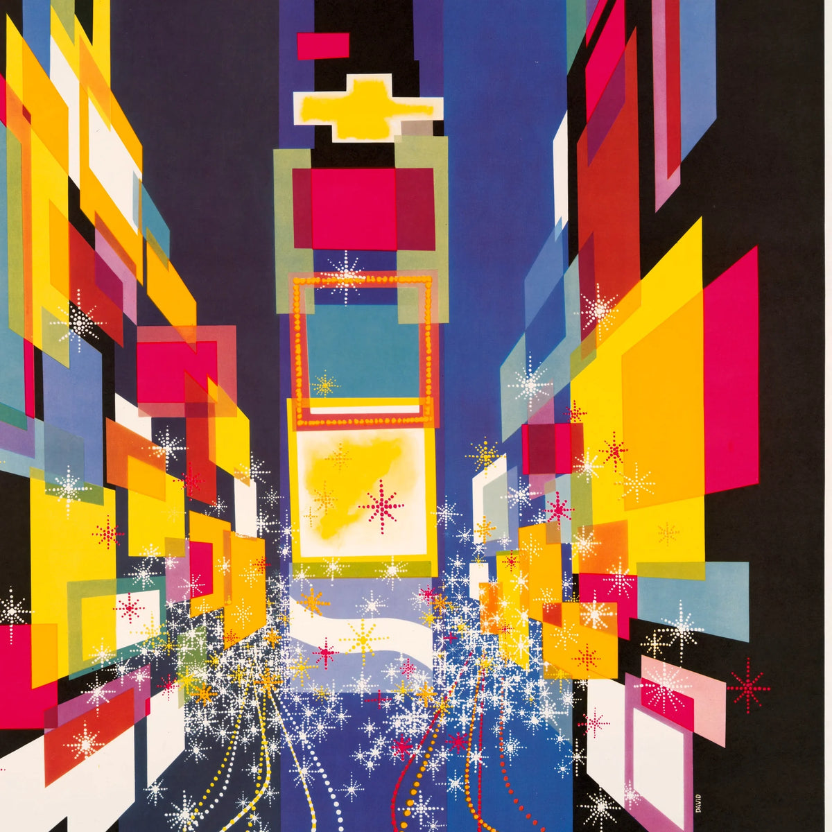 Fly TWA New York 1960 - Rejseplakat – billede 4