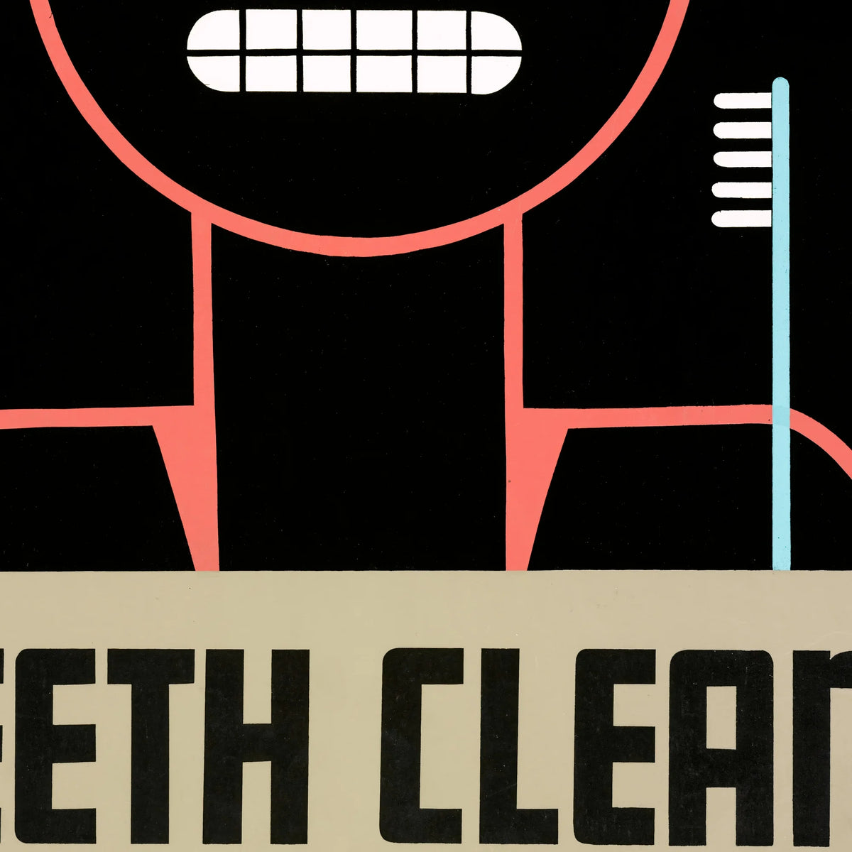 Keep Your Teeth Clean 1936 - WPA-plakat – billede 4