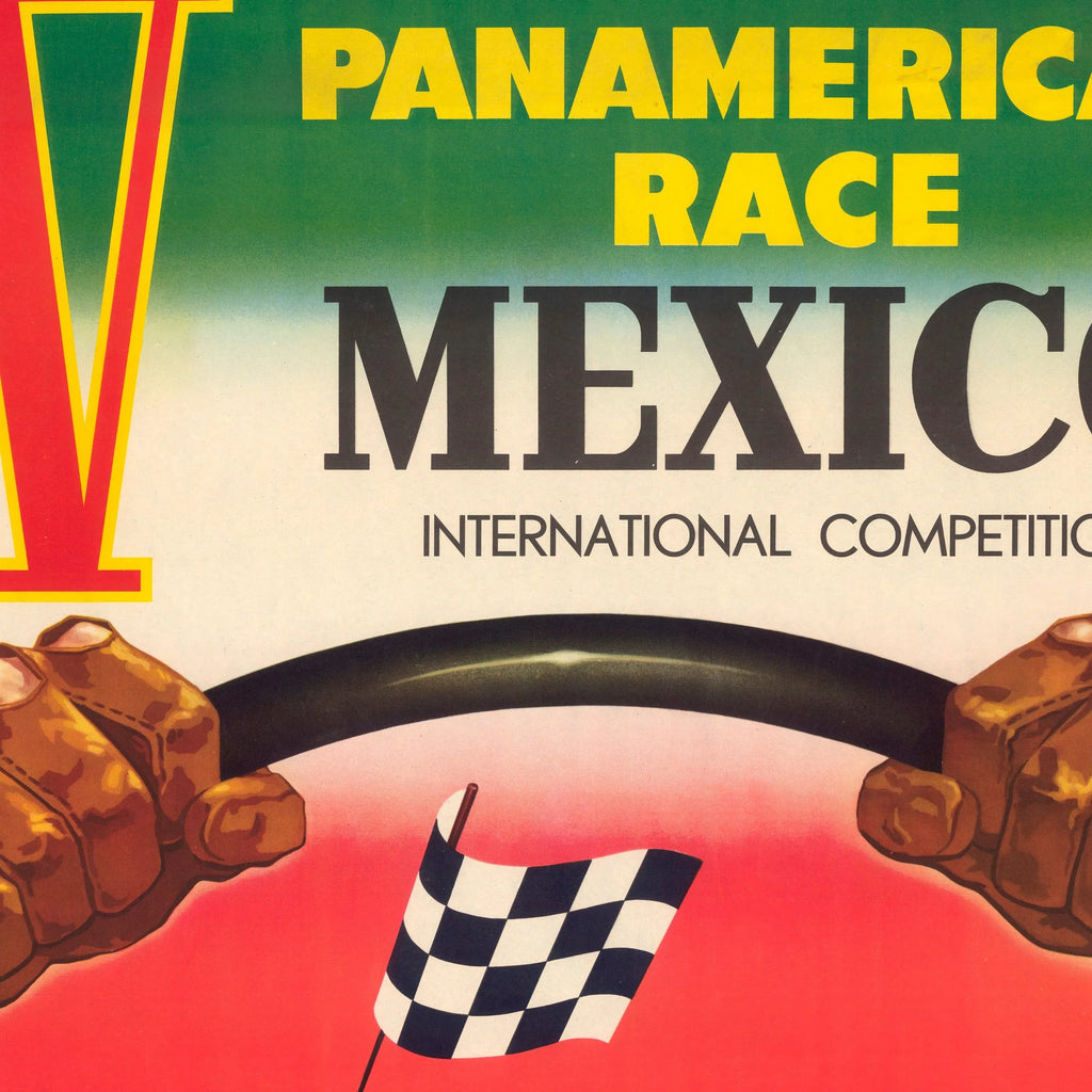 Panamerican Race 1954 - Motorsportplakat – billede 4