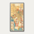 Los Angeles Vicinity 1938 - Bykort - 40×80 cm – billede 1