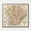 Buenos Aires Plan 1929 - Bykort - 65×58 cm – billede 1