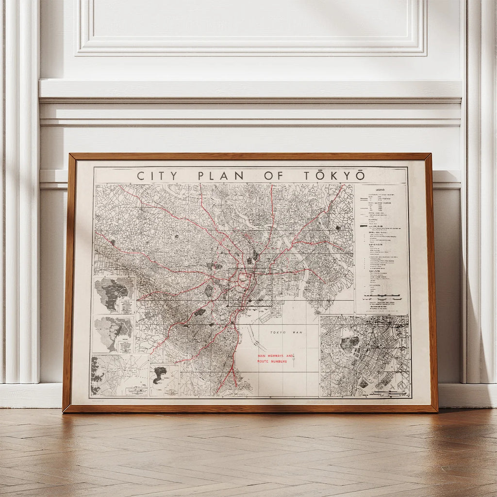 Tokyo City Plan 1945 - Bykort – billede 2