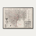 Tokyo City Plan 1945 - Bykort – billede 1