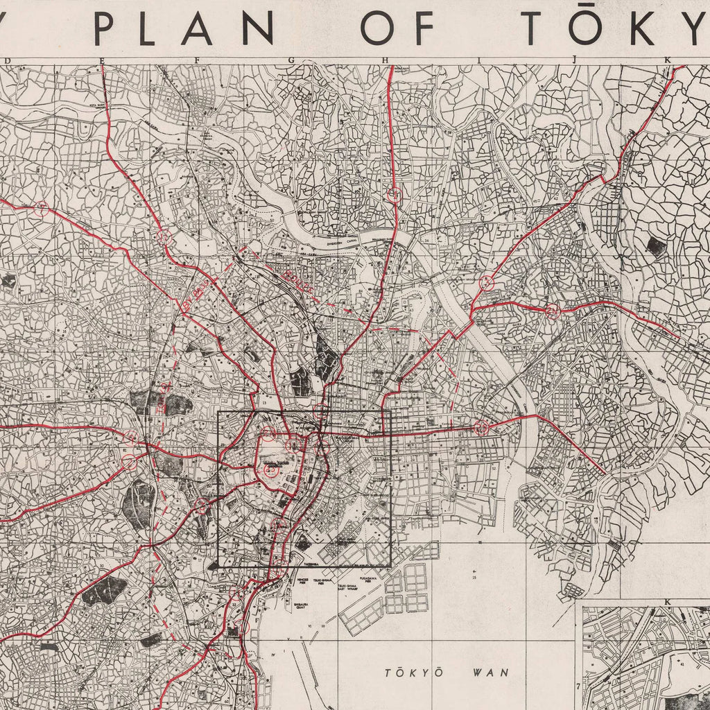 Tokyo City Plan 1945 - Bykort – billede 4