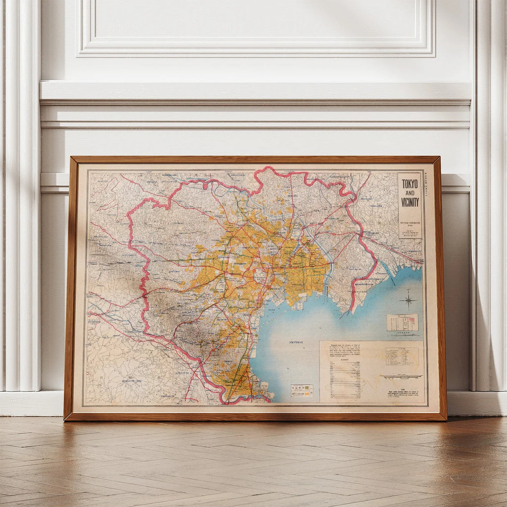 Tokyo Bombed Areas 1946 - Militærkort – billede 2