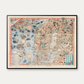 Carta Marina 1955 - Historisk kort - 80×61 cm – billede 1