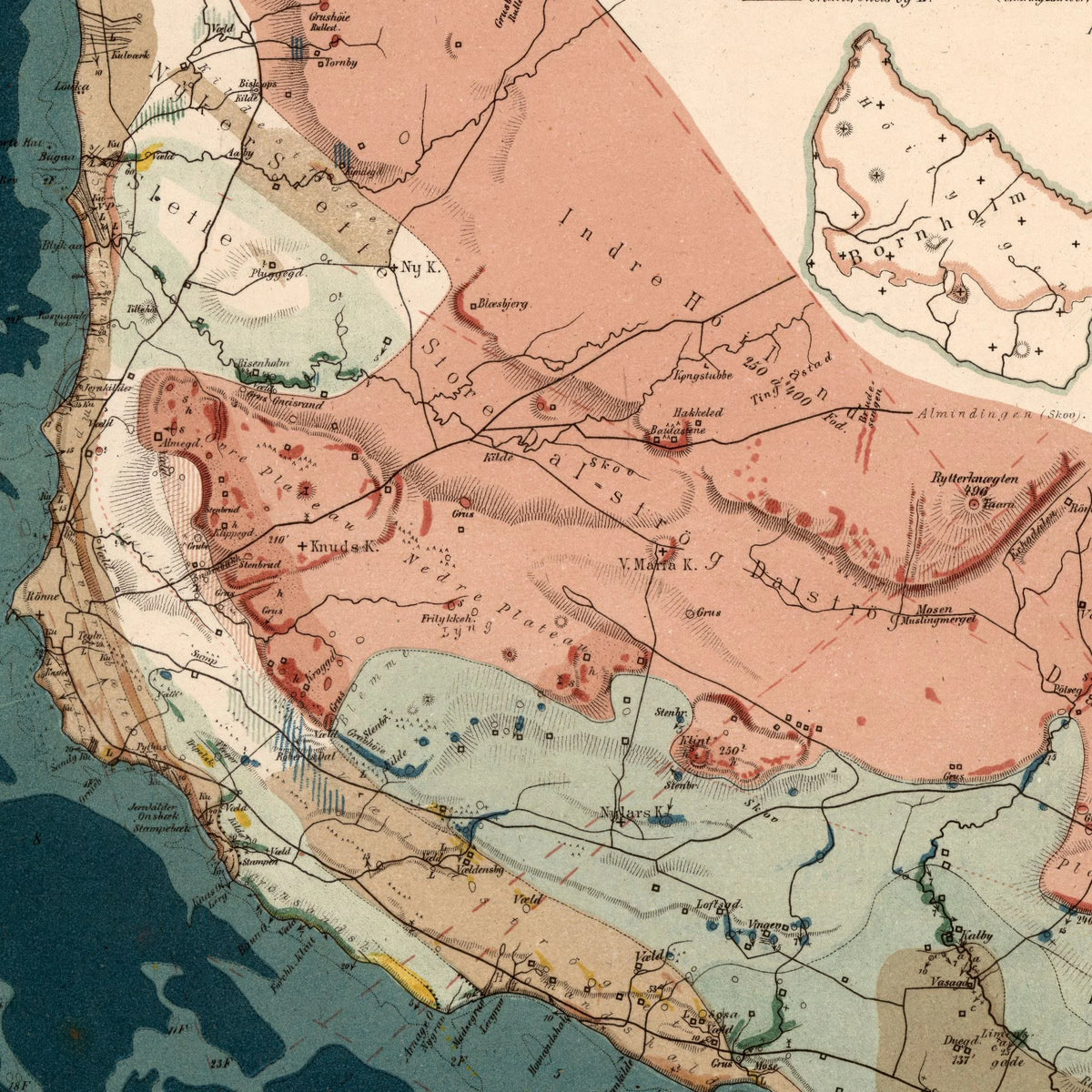 Bornholm 1869 - Den Sydvestlige Del – billede 4