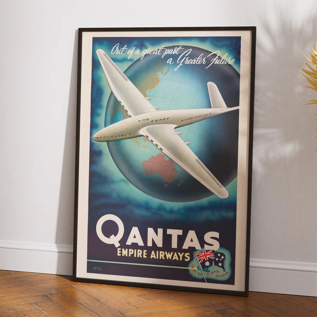 Qantas Empire Future 1938 - Reklameplakat – billede 2