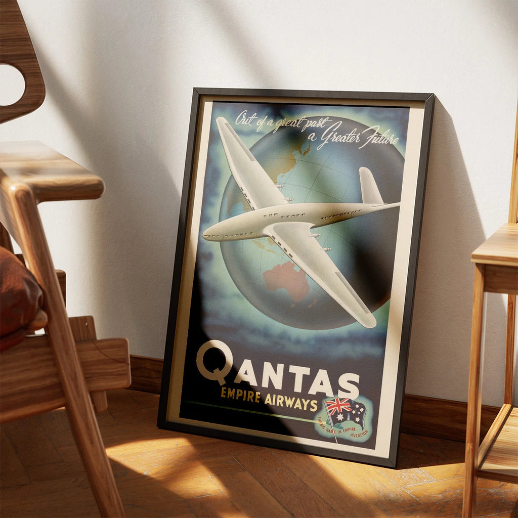 Qantas Empire Future 1938 - Reklameplakat – billede 3
