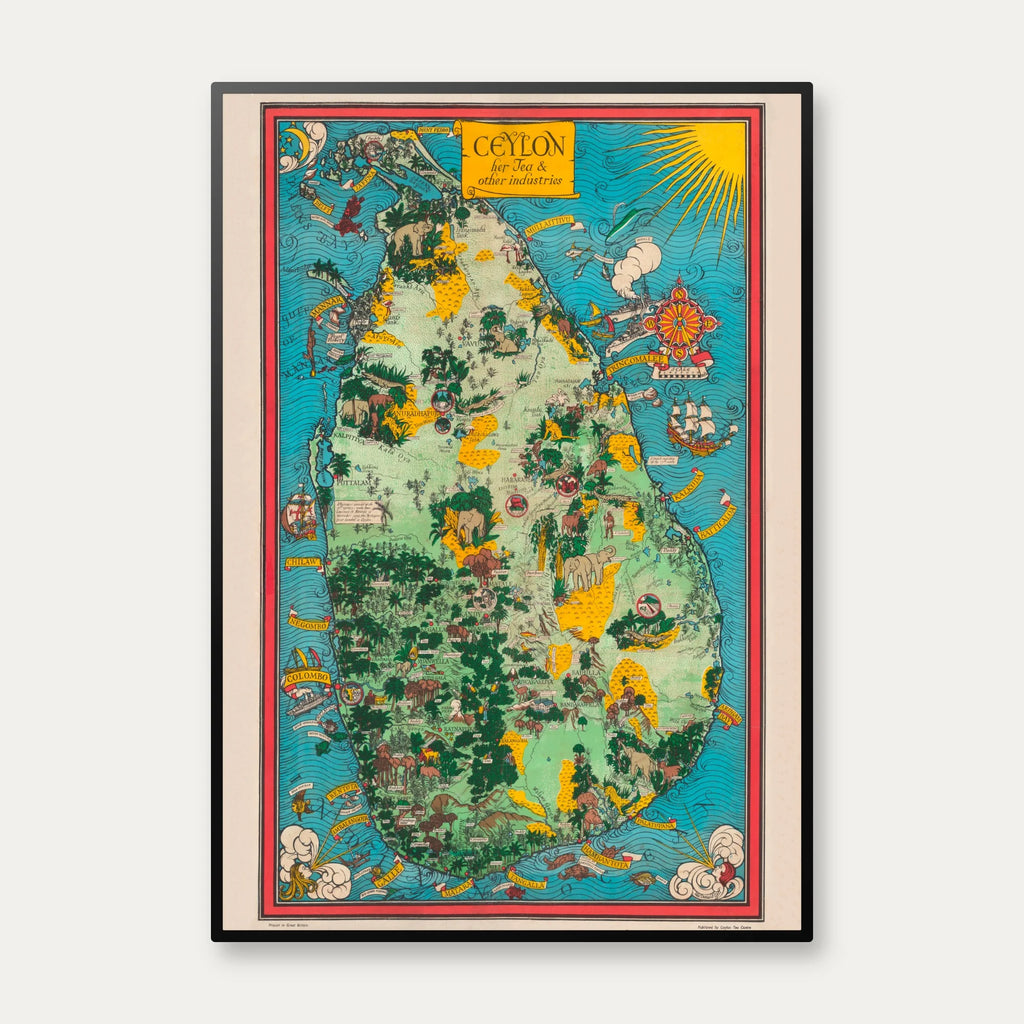 Ceylon Te 1933 - Billedkort – billede 1
